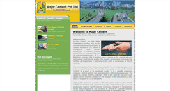 Desktop Screenshot of majorcement.co.in